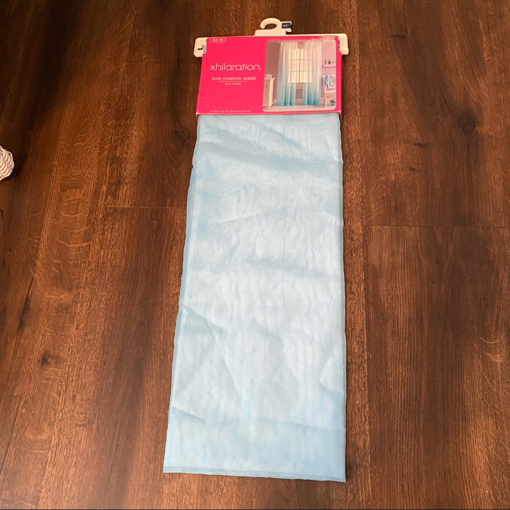 NWT - Xhilaration Window Sheer Blue Ombré Curtain 84 inch